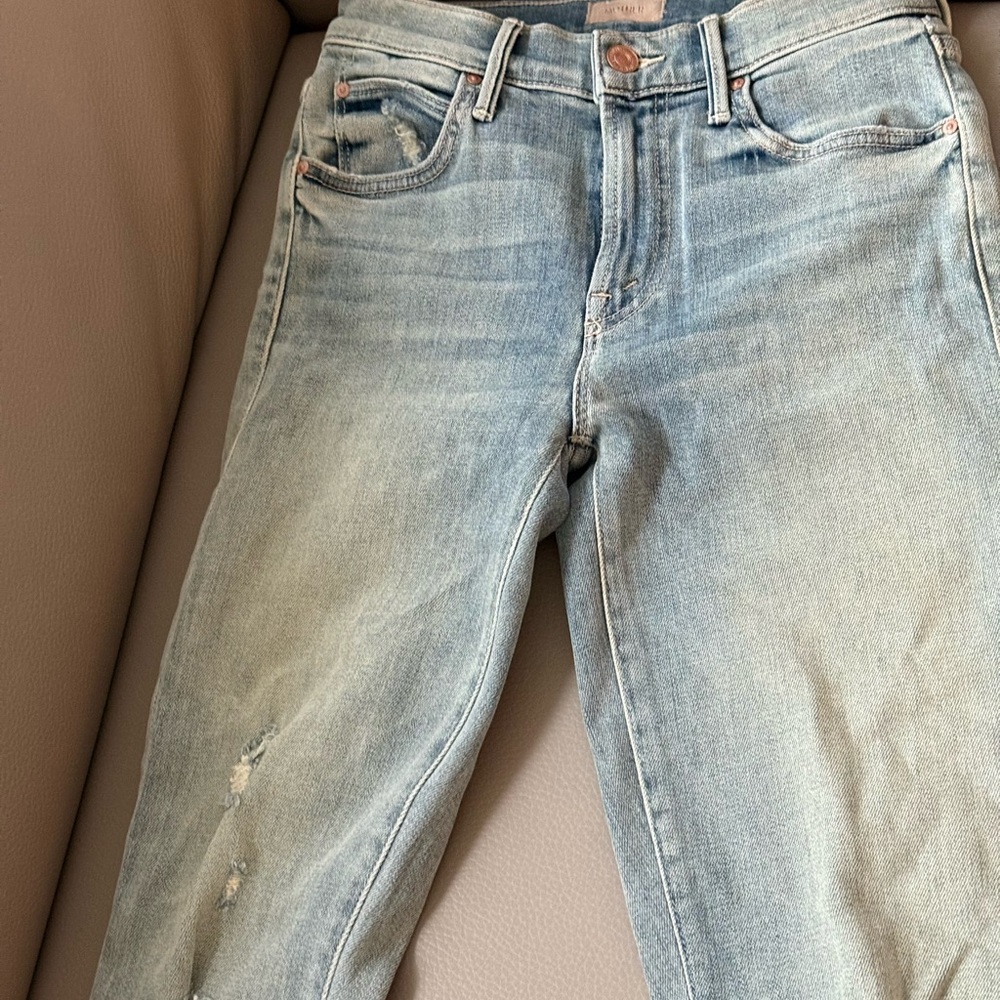 MOTHER Light Blue Skinny Jeans